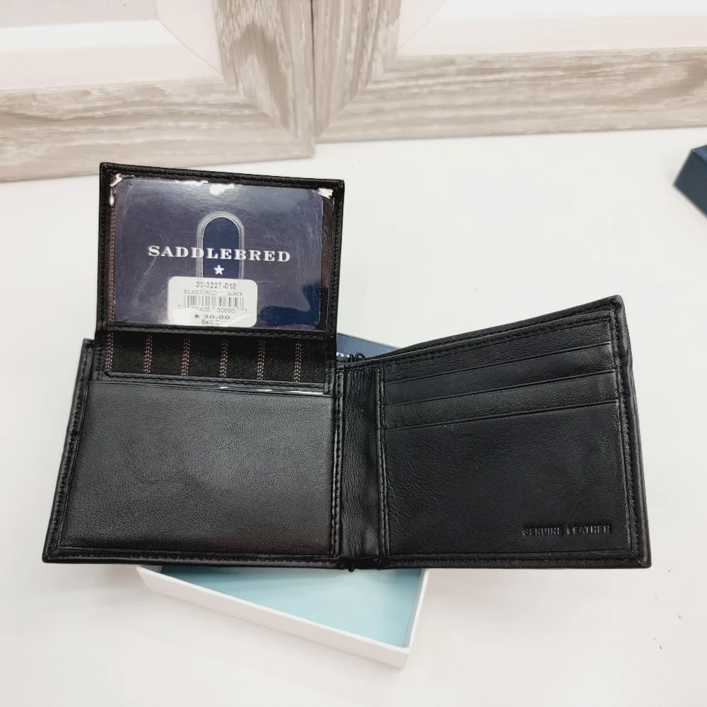 Saddlebred Flip Fold Wallet - Leather -‎ NWT